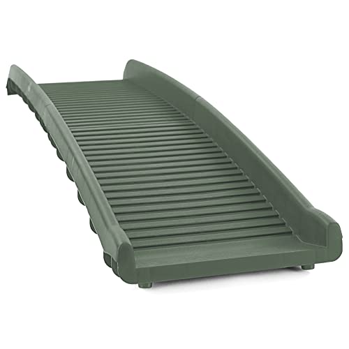 Auto Hunderampe Einstieghilfe Anti Rutsch klappbar Olivgrün 155x40cm bis 90Kg