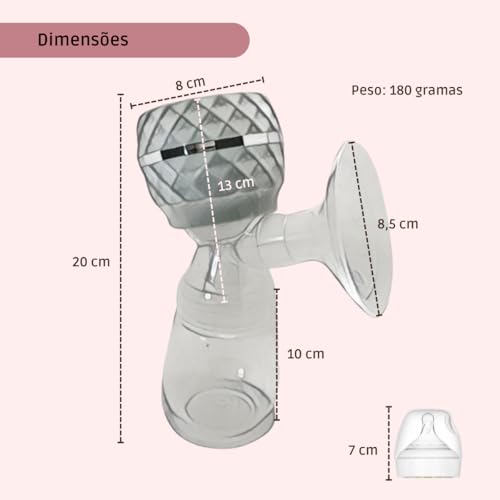 BPA Free Portable 9 Modes Automatic Electric Breast Pump (Pink)