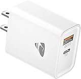 USB C Wall Charger【MFi Certified】 20W 2-Port Charger Block,PD with QC 3.0 Fast USB Charger Plug for iPhone 13 12 11 Mini Pro Max iPad,Charging Block with Samsung Google Pixel and More