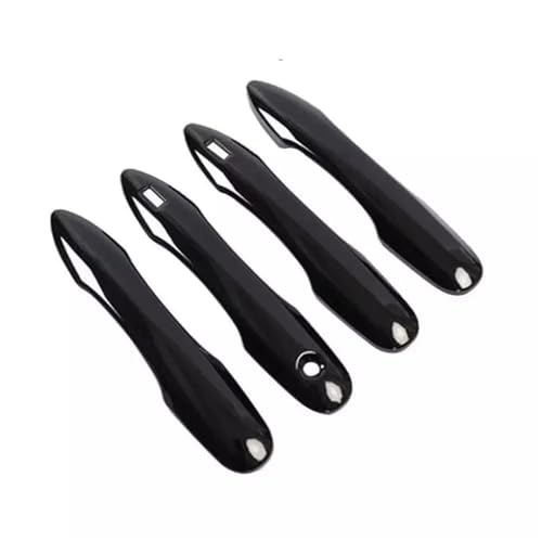 Pegatina de fibra de carbono para manija de puerta de Toyota Camry 2018-2023, acabado negro