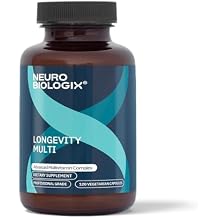 Neurobiologix Longevity Multi, Daily Multivitamin for Men & Women, Over 40 Vitamins & Minerals, NR, CoQ10 & Active B, Iron Free Vitamins for Women & Men for Energy & Wellness, 120 Capsules