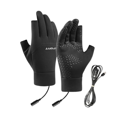 Guantes Calefactados | Guantes Eléctricos con Calor,Eléctricos para Deporte y Trabajo Diario