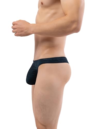 Men's Sexy Thong Breathable Panties Low Rise Stretch T-back Hipster Underwear3