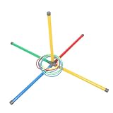 Milisten Toss Rings Spielset aus Robustem Kunststoff Farbenfrohes Wurfspiel für Draußen Leichtes...