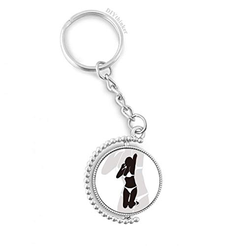 Porte-clé rotatif multicolore petit cadeau utile pour une crémaillère