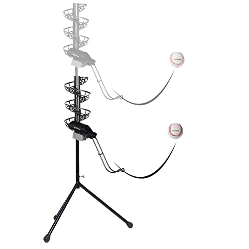 image for Furlihong 777BH-B 2 in 1 Automatic Baseball Pitching Machine Feeder an