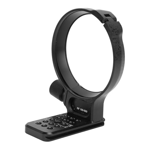 Lens Collar, Adopts AS Standard 80mm 3.1in Quick Release Plate 1 4in 3 8in Threaded Holes Aluminum Alloy Material, for RF100 500mm F4.5 7.1 L is USM Lens