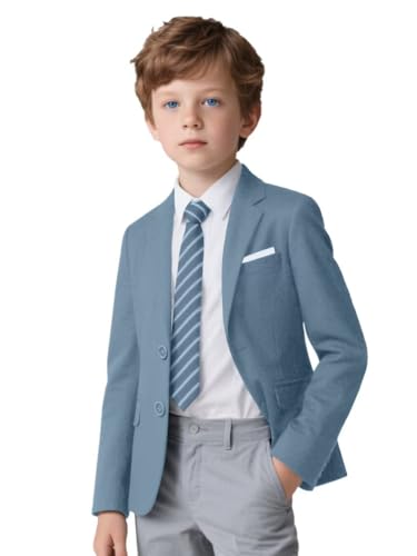 Blazer for Boys Formal Classic Suit Jacket Kids Slim Fit Sport Coat Boys' Fashion Blazer for School Wedding