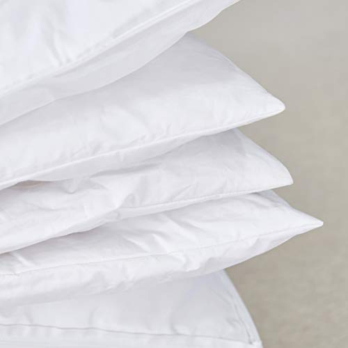 Three Geese Adjustable Layer Goose Feather Pillow,Assemblable Bed Pillow,100% Soft Egyptian Cotton Cover,Good for Side and Back Stomach Sleeper, Standard/Queen Size,Packaging Include 2 Pillows.