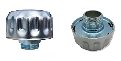 Hydraulic Oil And Fuel Filler Metal Vent Breather Cap For Reservoir Tank Threaded Chrome Cap Only (Bsp 1 In) #TOP17
