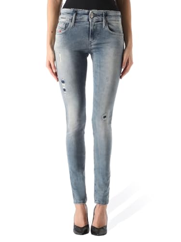 Diesel Skinzee 0851G Jean stretch pour femme Coupe skinny, bleu, 23W / 32L