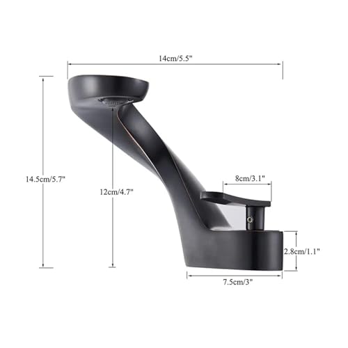 Grifo de baño en cascada monomando con control preciso de agua 8