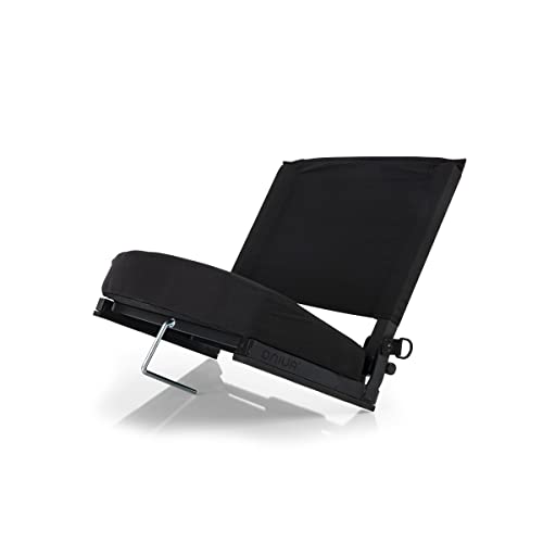 picnic time ncaa georgia bulldogs gridiron stadium seat lightweight portable folding chair for bleachers and benches black