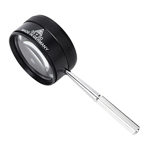 Lupa más Fuerte | Lupa 35X - Lupa de Mano de Gran Aumento de 50 mm Adecuada para Lectura, joyería,...