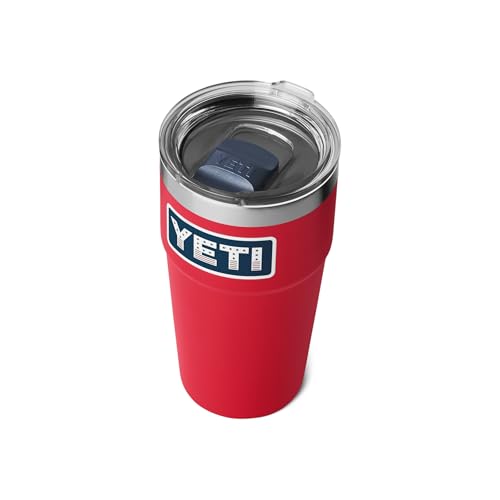 Image of YETI Rambler 20 oz Stackable Tumbler, Stainless Steel, Vacuum Insulated with MagSlider Lid