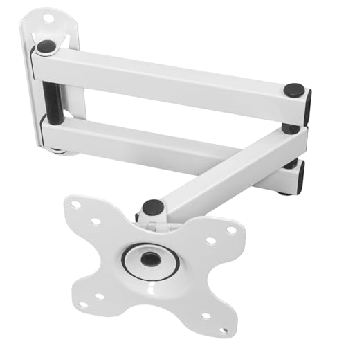 Support mural pivotant Drall pour écran TV 10-32 pouces VESA 75/100 Blanc S62WA