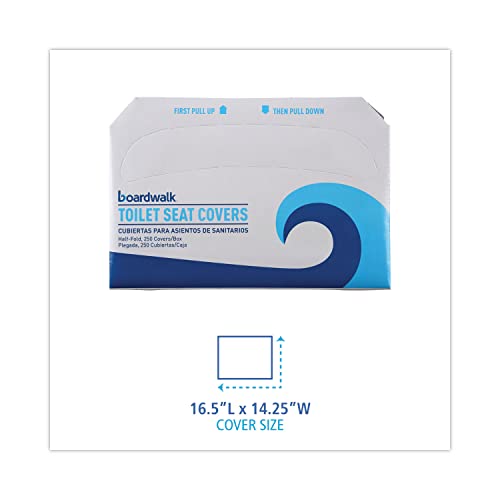 Boardwalk BWKK1000 Premium Half-Fold Toilet Seat Covers, 250 Covers per Sleeve (Case of 4 Sleeves) image 5