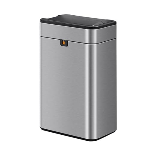 Caneca de basura rectangular 20L acero inoxidable con sensor