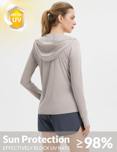 Image of baleaf Women's Sun Protection Jacket Hoodie Clothing Lightweight Long Sleeve Sun Cover Up Shirt