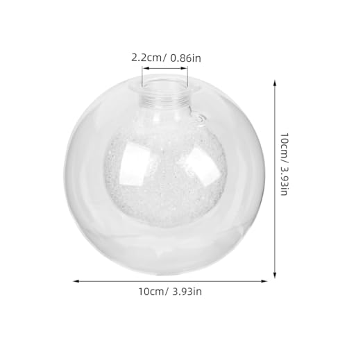 Image of Angoily G9 Glass Lamp Shade Replacement Double Layer Transparent Globe Light Cover 3.9 Inch Ceiling Lamp Shade for Home and Outdoor Decoration