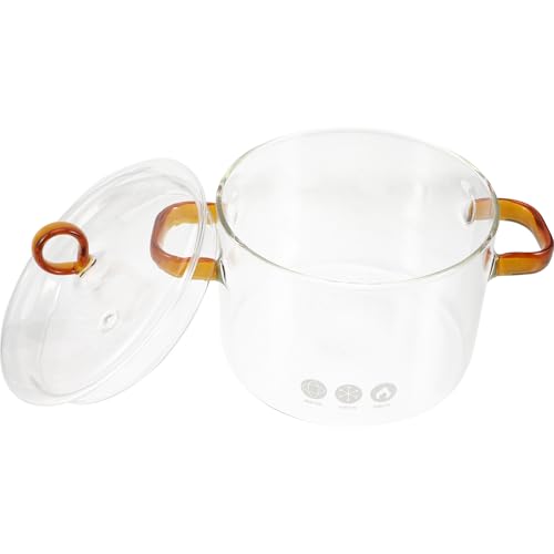 Casserole transparente en verre borosilicate 1500 ml induction - 2