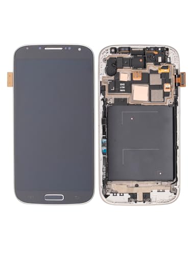 Mobile TM Compatible con Conjunto OLED con marco compatible para Samsung Galaxy S4 (i545 / L720 / R970) (Verizon & Sprint) (Reacondicionado) (Negro)