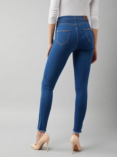 Image of Miss Chase Women's Skinny High Rise Cropped Stretchable Denim Jeans