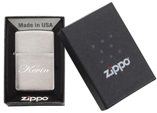 Encendedor Zippo clásico personalizable plateado miniatura 4