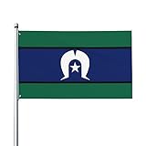 Yard Flaggen Die Torres-Strait-Insulaner Außenbanner Dekor Garten Fahnen Durable Garten Flaggen Für Veranda Parade Extérieur 90X150 CM