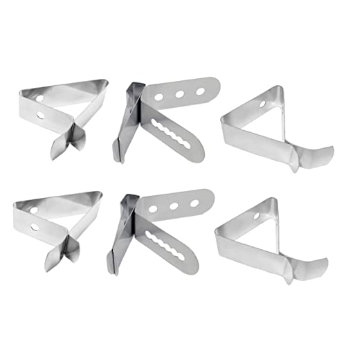 KICHOUSE 6Pcs Stainless Steel Thermometer Probe Clip Holders for Coffee Cups and Clip Holders for Accurate Temperature Reading in Beverages