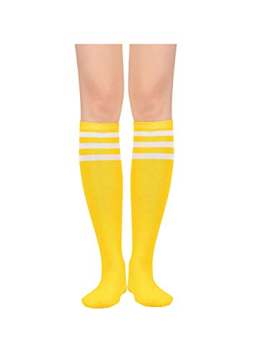 Image of Century Star Knee High Socks for Women Long Tube Socks with Stripes | Soft, Skin Friendly And Stretchy, Vibrant Colors Perfect For Daily Wear, Sports, Halloween And Christmas