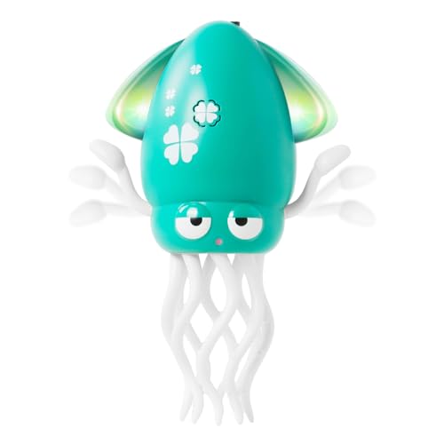 Image of Hirger Dancing Octopus Baby Toys, Crawling Squid Infant Tummy Time Toy with Light Music, Interactive Sensory Toy for Toddler 1 2 3, Birthday Gift for 3 6 9 12 18+ Months Boy Girl