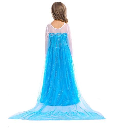 Disfraz princesa blanco manga larga con accesorios miniatura 7