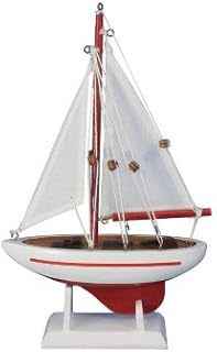 Hampton Nautical Wooden Ranger Model Sailboat Decoration 9