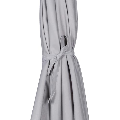 Image of Blissun 7.5 ft Patio Umbrella, Yard Umbrella, Outdoor Market Umbrella with Push Button Tilt Crank, Grey