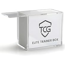 Acrylic ETB Case 1 Pack - Magnetic Sliding Lid - 8mm + 5mm ETB Protector Case Compatible with Elite Trainer Boxes Includes Microfiber Cloth