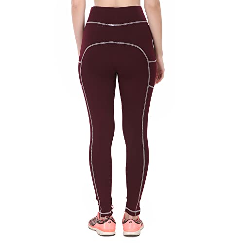 Image of Yoga Pants for Women High Waisted Stretchable Workout Jeggings with Pockets.