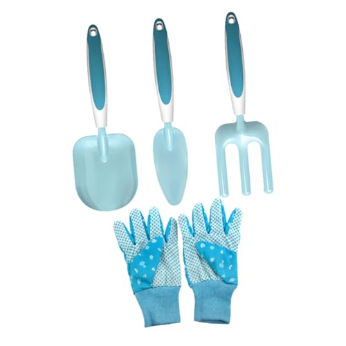 NULYLU Professional Gardening Tools 1 Set of Metal Tools Shovel Rake Trowel Small Shovel Strong for Planting Transplanting Weeding