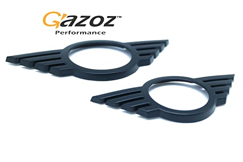 Image of Metal Front&Rear Matte Black Emblem Badge Cover for 18+ F55 F56 F57