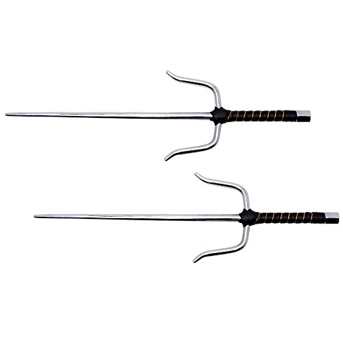 Shadow Cutlery SH7600 Ninja Octagon Sai - Set of 2 - Silver