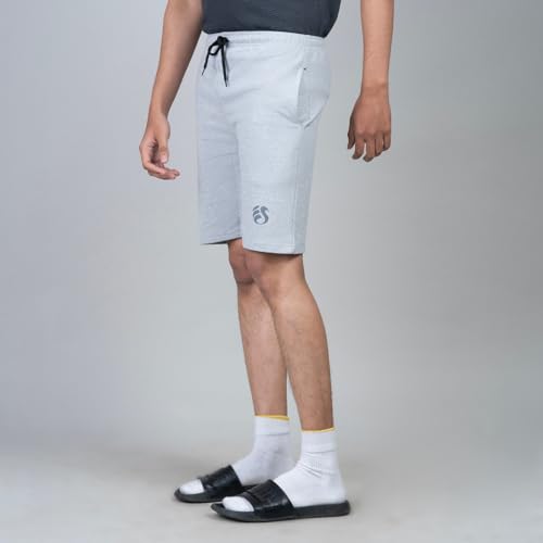 Image of Men's Solid Slim Fit Casual Shorts for Casual Wear | Stretchable Cotton Comfort Fit and High Performance for Everyday Wear | Running /Gyming Athleisure Shorts