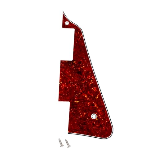 Banworks 4 Ply Les Paul Pickguard LP Pickguard Scratch Plate 2-Hole Electric Guitar Pickguard for Epiphone EPI Les Paul LP JT/HB-06 Brown Tortoiseshell