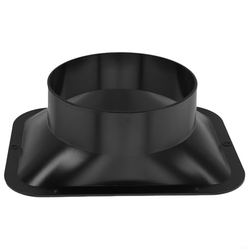 Brida de conector de conducto de ventilación de aire, adaptador de manguera de ventilador de conducto largo, brida de pared, conector de ventilación de campana de cocina, placa de conector de conducto