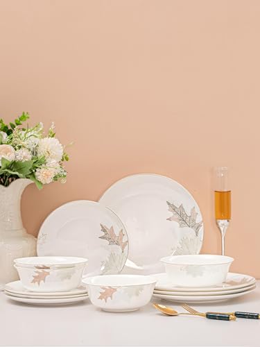 FHGNYSM Artistic Bone China Dinnerware Set with Gold...