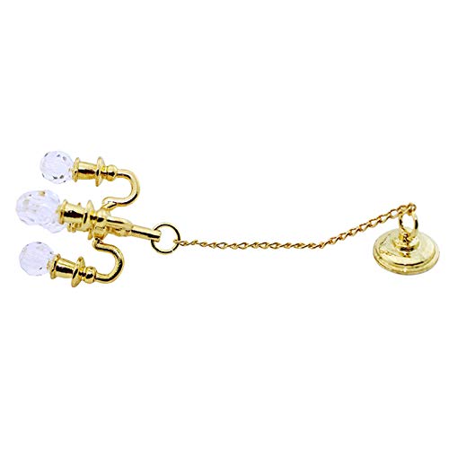 Golden Dollhouse Candlestick Scene Heimwerken Toys...