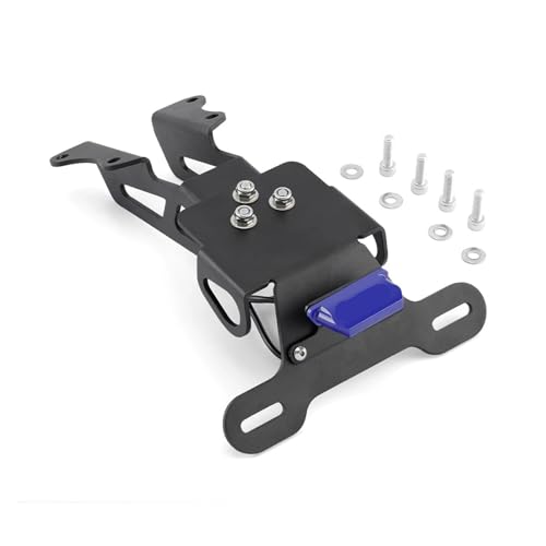 Support de plaque d'immatriculation pour moto Tracer bleu alu