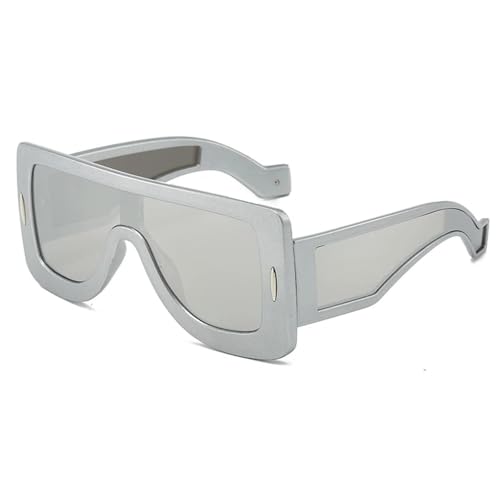 Lunettes de soleil tendance punk hommes femmes monture large