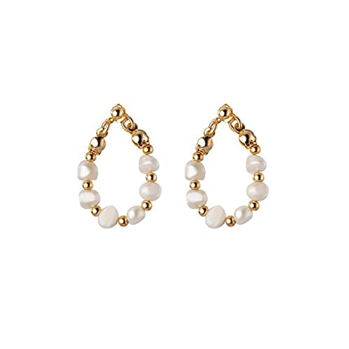 Boucles d'oreilles argent 925 anti-allergie avec pendentif perles rondes