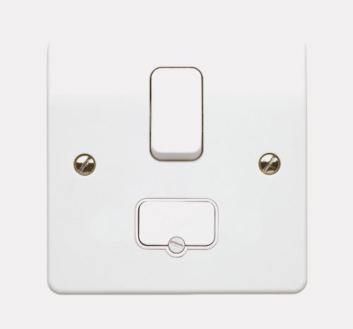 MK Logic Plus K330 WHI 13A Double Pole Switched Connection Unit/w.flex
