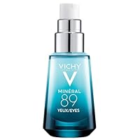 Vichy Mineral 89 Eye Serum, Hyaluronic Acid and Caffeine Cream, Under Eye Cream For Dark Circles, Hydrating & Puffiness Reducer, Opthalmologist Tested